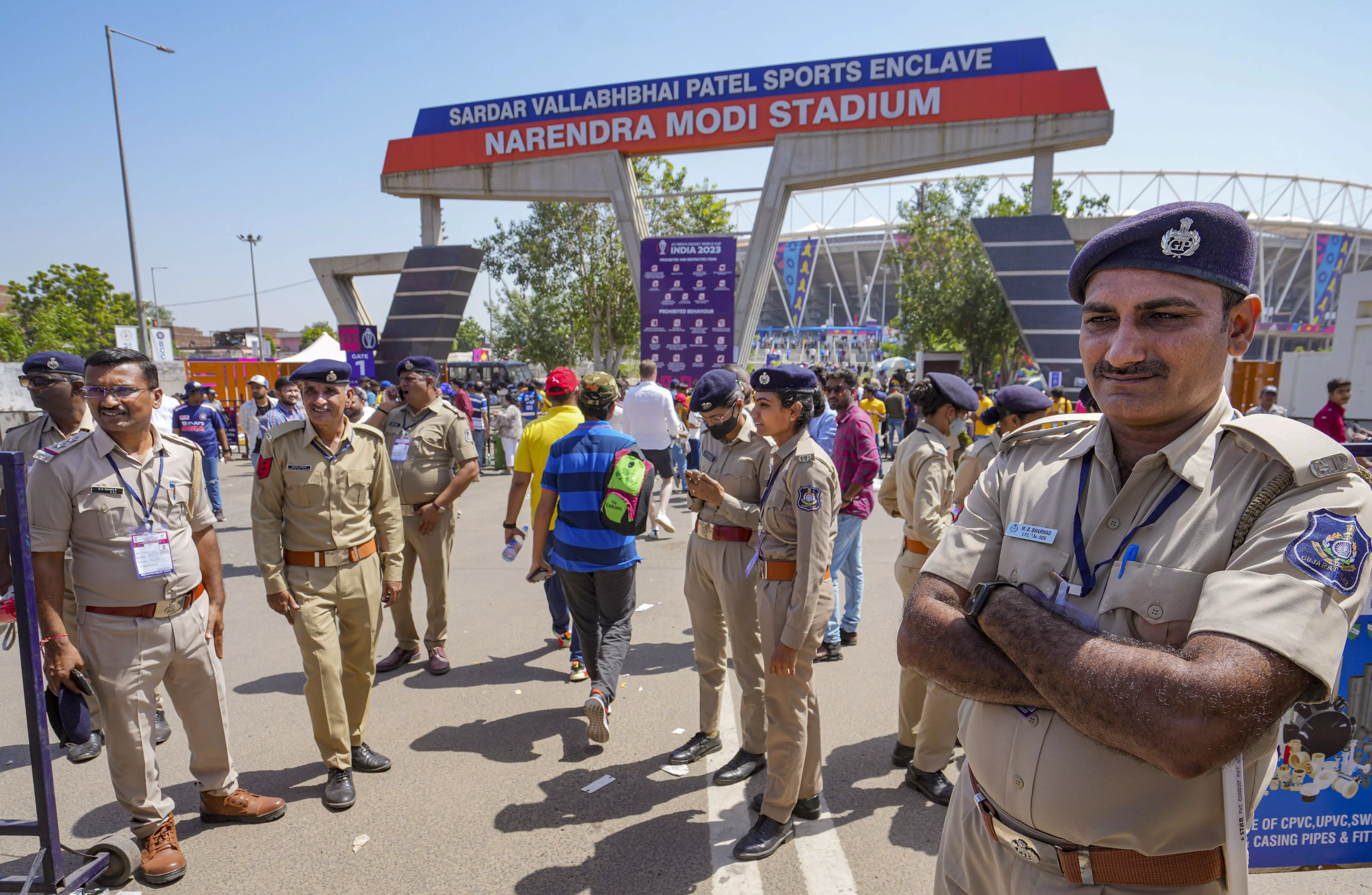 High Alert: Gujarat Police Mobilizes 6,000 Officers for India-Pakistan Match in Ahmedabad