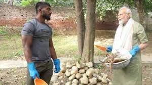 PM Modi Joins Forces with Fitness Influencer Ankit Baiyanpuriya in Cleanliness Drive"